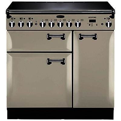 Rangemaster Leckford 90cm Electric Induction Range Cooker Ivory/Chrome